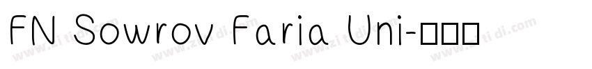 FN Sowrov Faria Uni字体转换